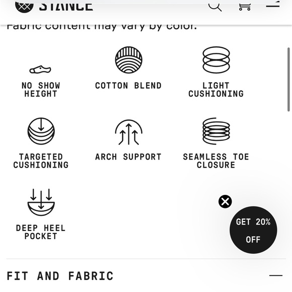 Stance icon no show socks. 10 prs women’s sz medium. 9 icon & 1 different style - Picture 3 of 6